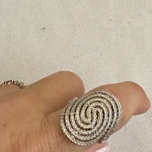 Elegant Stainless Steel  Spiral Ring